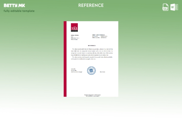 Модерен стил Унгарија МКБ банка референтен шаблон